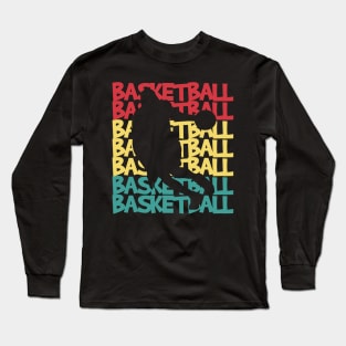 Retro Basketball Player Long Sleeve T-Shirt